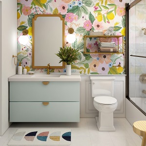 Цветная и яркая ванная комната: как преобразить санузел в Новолуговом - novolugovoe.mebel54.com | фото