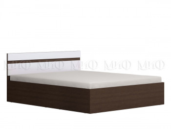 Ким кровать 1,4 (Венге/белый глянец) в Новолуговом - novolugovoe.mebel54.com | фото