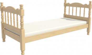 Кровать одинарная Аленка из массива сосны 800*1890 Сосна в Новолуговом - novolugovoe.mebel54.com | фото