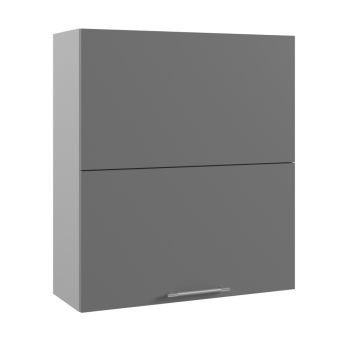 Ройс ВПГПМ 800 Шкаф верхний высокий Blum Aventos HF (Графит софт/корпус Серый) в Новолуговом - novolugovoe.mebel54.com | фото