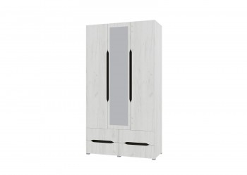 Шкаф 3-х створчатый с ящиками и зеркалом Вега (Прованс) в Новолуговом - novolugovoe.mebel54.com | фото